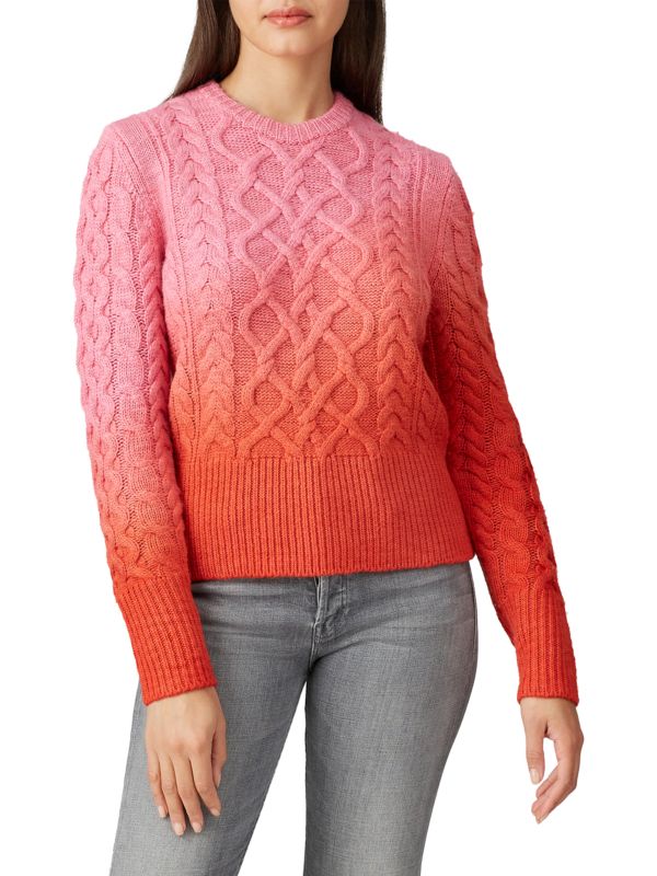 Ply-Knits Merino Wool Ombre Sweater